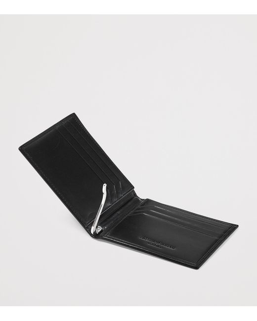 Aspinal Black Leather Bifold Wallet for men