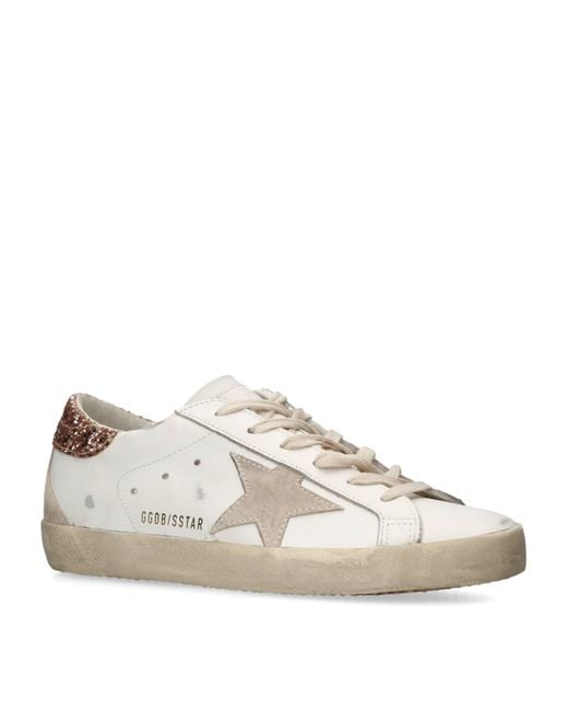 Golden Goose Deluxe Brand White Leather Super-Star Sneakers