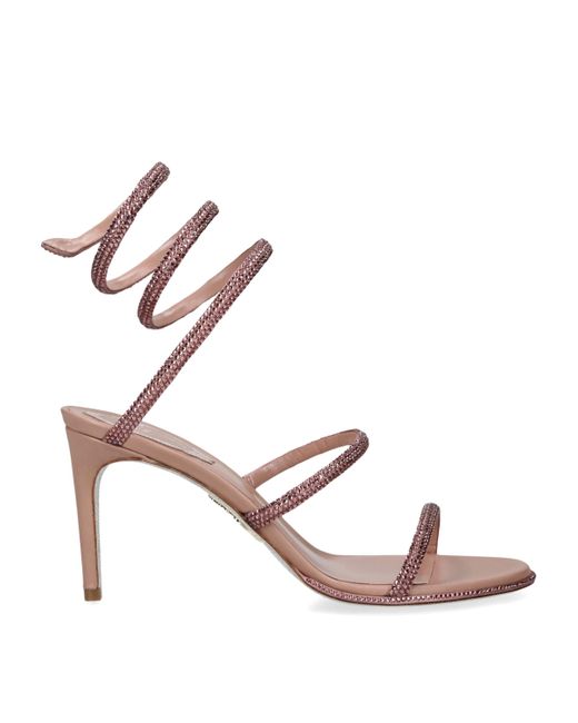 Rene Caovilla Pink Embellished Cleo Sandals 80