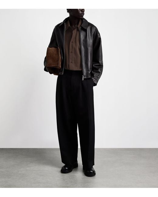Studio Nicholson Brown Cotton Stripe Shirt for men