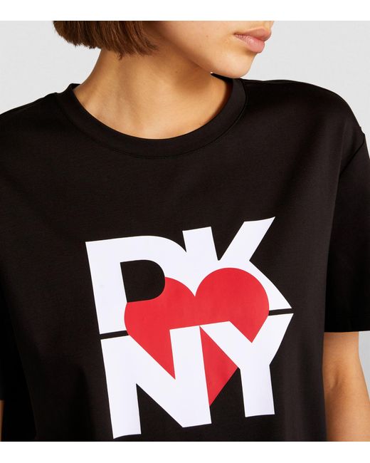 DKNY Black Oversized Logo T-shirt