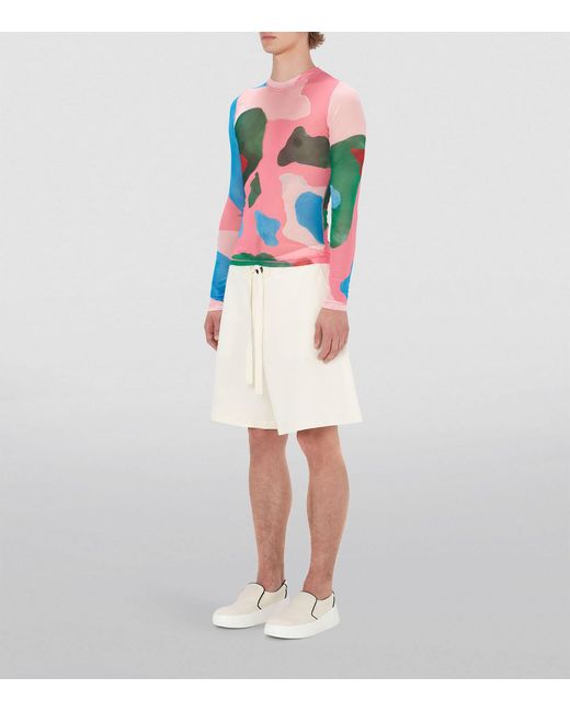J.W. Anderson Pink Mesh Long-sleeve Top for men