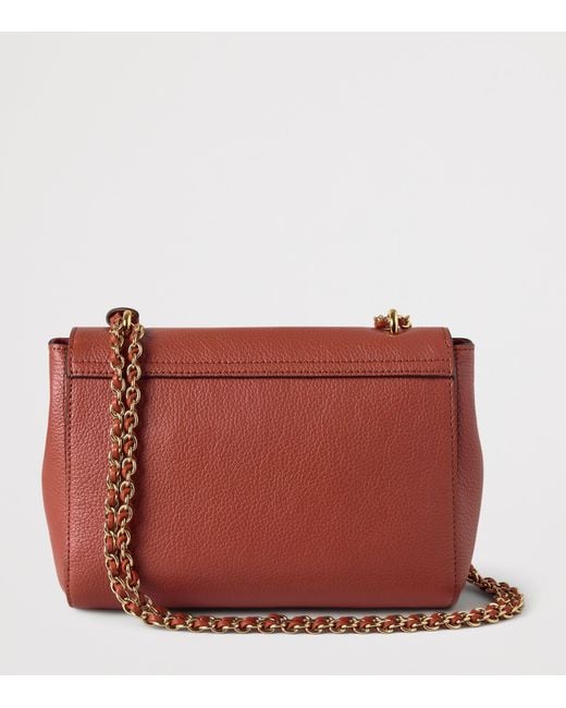 Mulberry Red Leather Lily Shoulder Bag