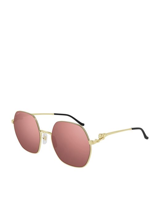 Cartier Pink Panthère De Sunglasses