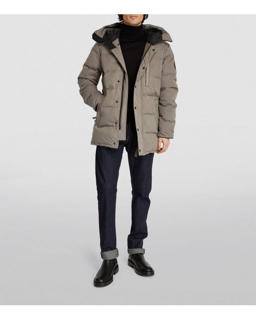 Canada Goose Gray Padded Carson Parka Jacket for men