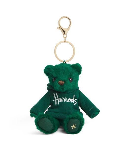 Harrods Green Henry Bear Keyring