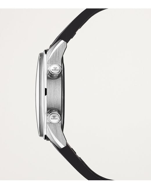 Jaeger-lecoultre Black Stainless Steel Polaris Date Watch for men