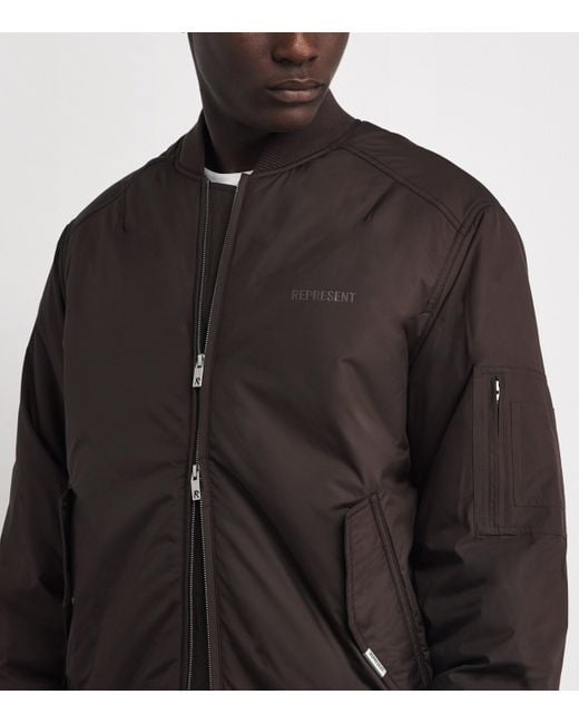 Represent Brown Smart Bomber Jacket for men