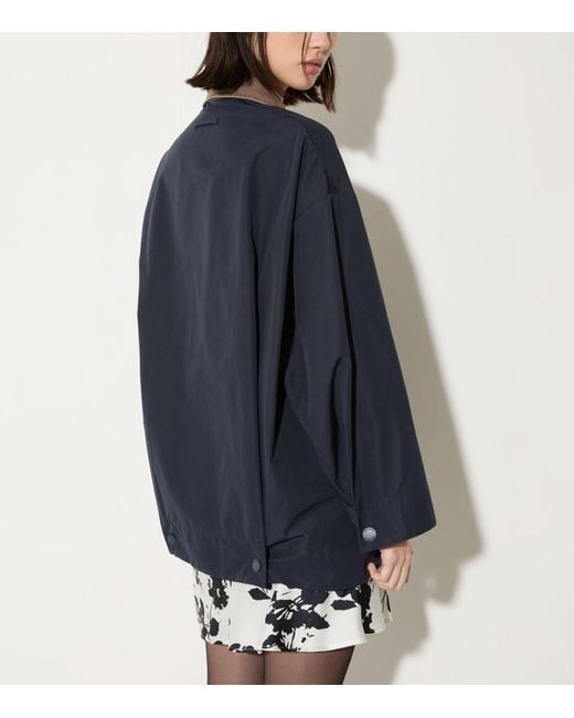MAX&Co. Blue Relaxed Fit Raincoat