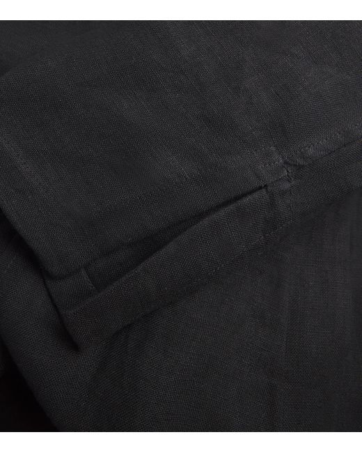 Eskandar Black Linen Bakhtiari Coat