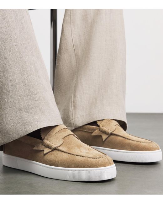 Christian Louboutin Natural The Harold I Suede Loafers for men
