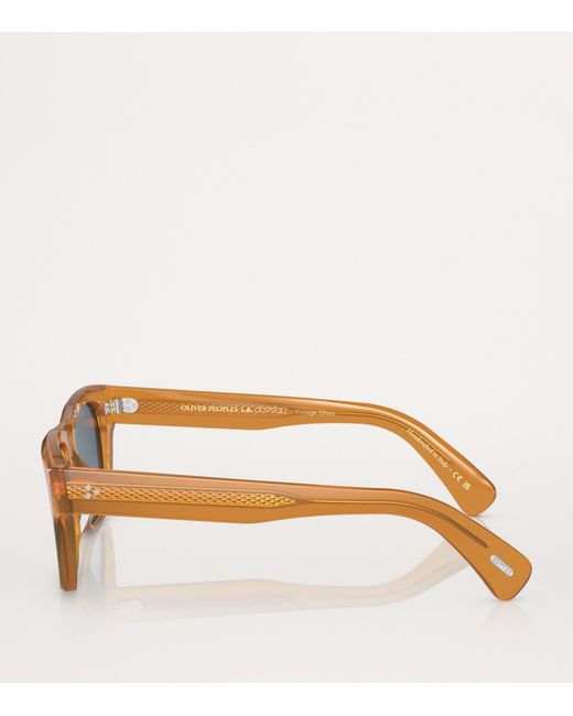 Oliver Peoples Blue Acetate Birell Sun Sunglasses