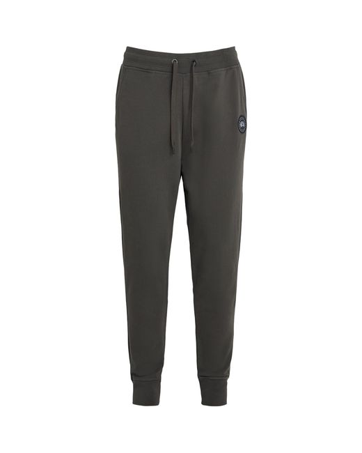 Canada Goose Gray Cotton Huron Sweatpants for men