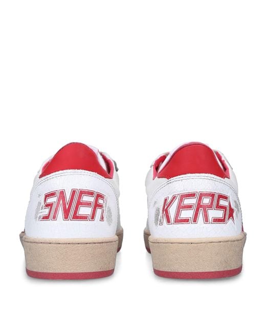 Golden Goose Deluxe Brand Pink Leather Ball Star Sneakers