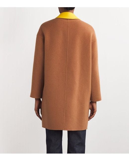 MAX&Co. Orange Wool-Blend Reversible Coat