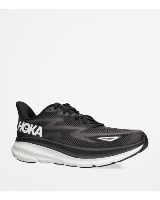 Hoka One One Black Clifton 9 Running Sneakers for men
