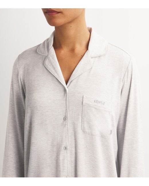 Skims White Sleep Long-Sleeve Pyjama Set