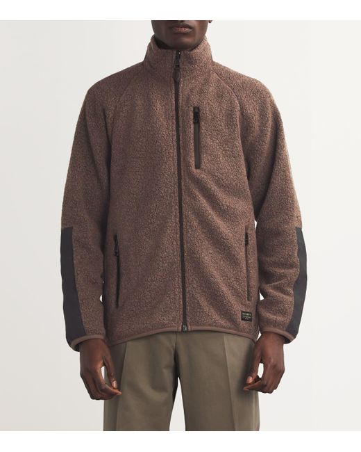 James Purdey & Sons Brown Fleece-Back Jersey Lux Jacket for men