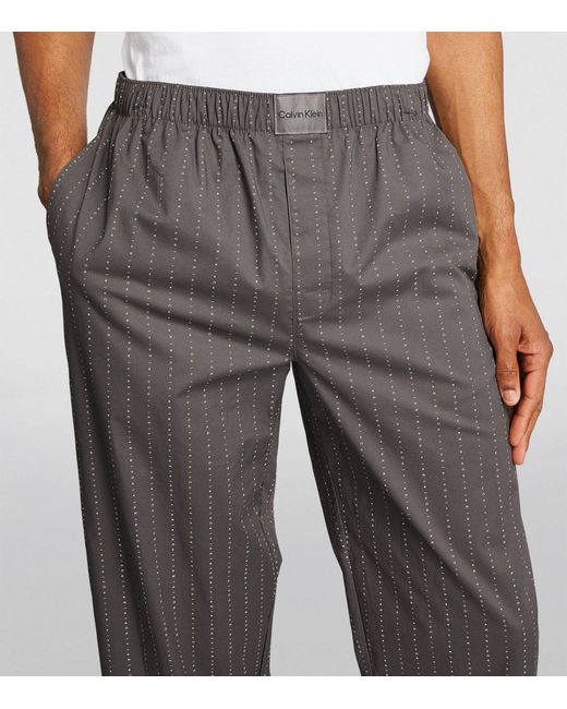 Calvin Klein Gray Cotton Pure Pyjama Bottoms for men