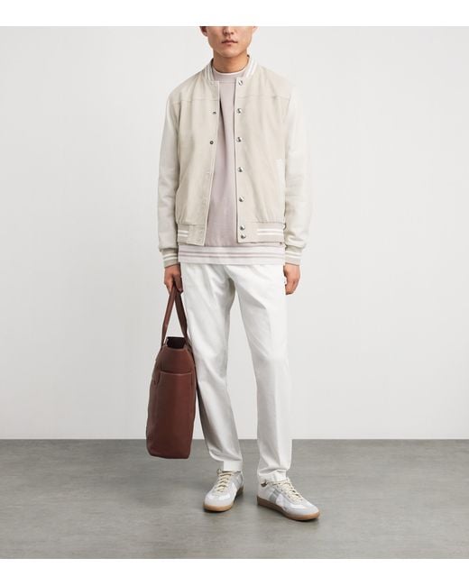 Eleventy White Cotton-Blend Sweatshirt for men