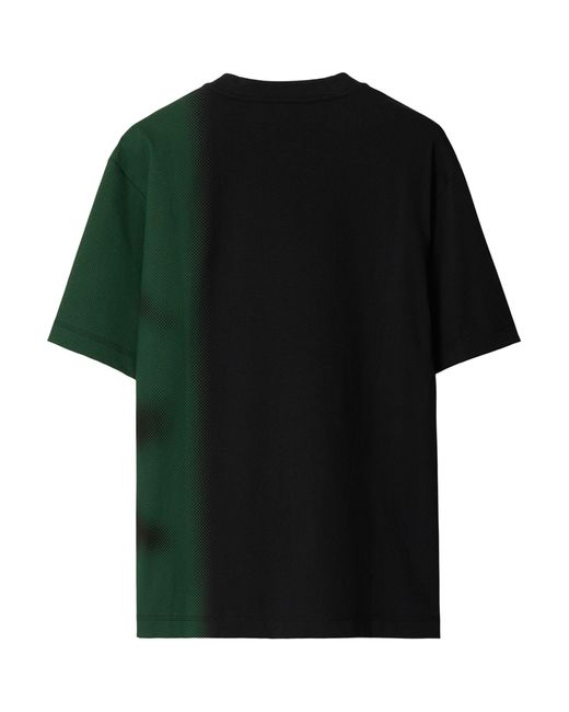Burberry Green Cotton Diffused-ekd T-shirt for men