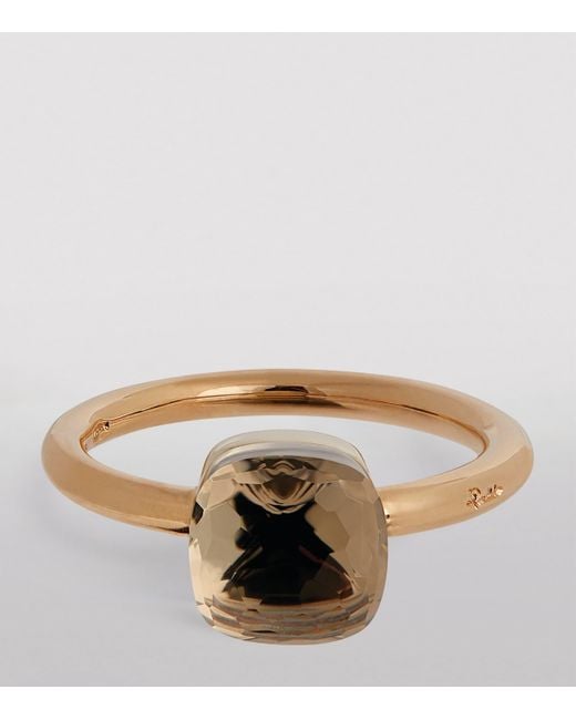 Pomellato Brown Mixed And Topaz Nudo Petit Ring