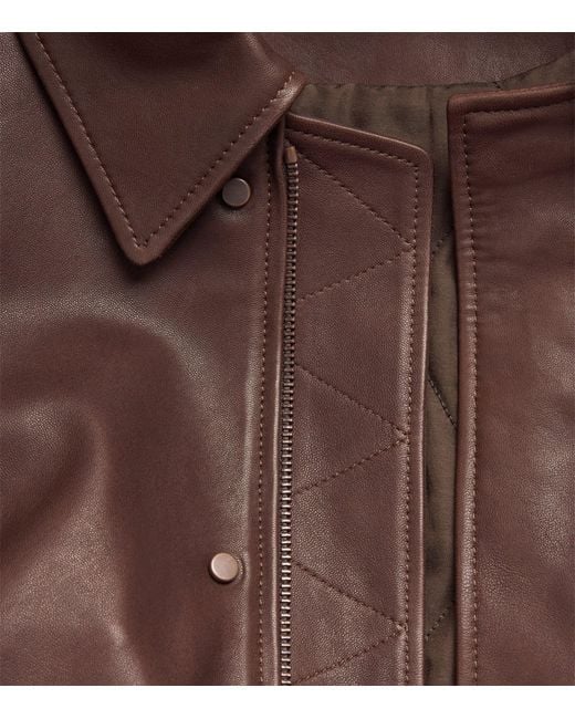 Jonathan Simkhai Brown Leather Jacket for men
