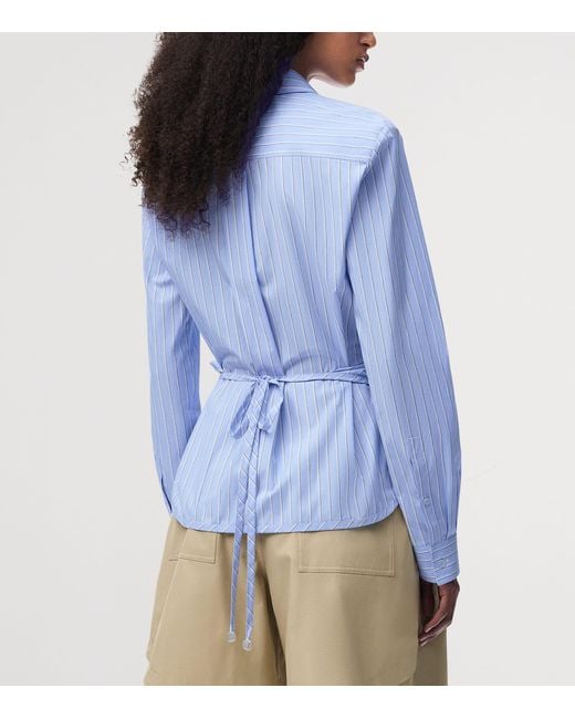 Loewe Blue X Paula's Ibiza Cotton-Blend Stripe Shirt