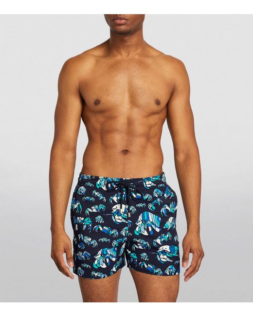 Vilebrequin Blue Hermit Crab Print Moorise Swim Shorts for men