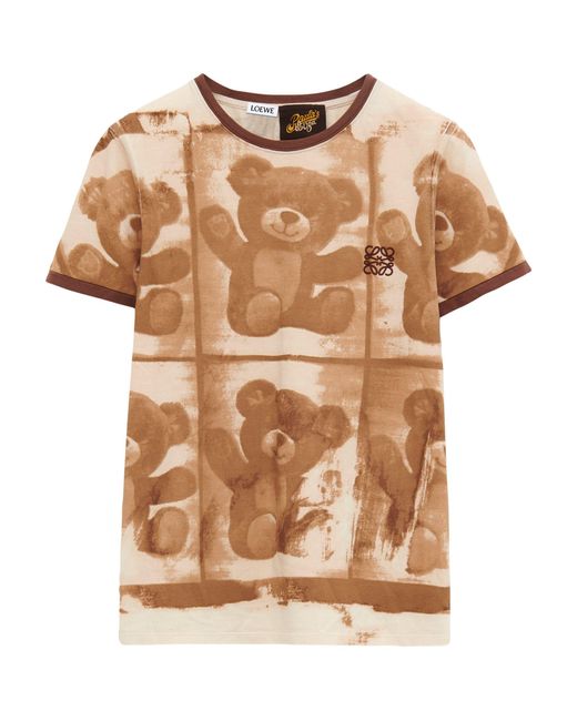 Loewe Natural X Paula's Ibiza Teddy Bear Print T-shirt