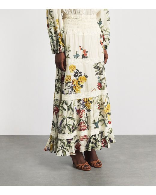 Alice + Olivia White Cotton Stevie Maxi Dress