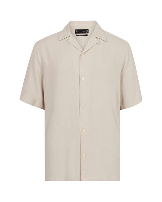 AllSaints White Short-sleeve Venice Shirt for men