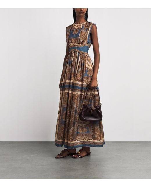 Malone Souliers Brown Metallic Leather Lena Sandals
