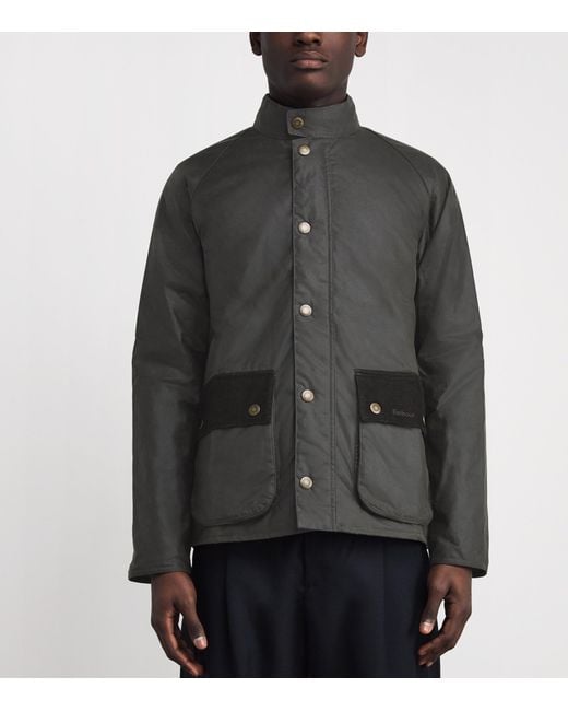 Barbour Black Waxed Cordhill Jacket for men