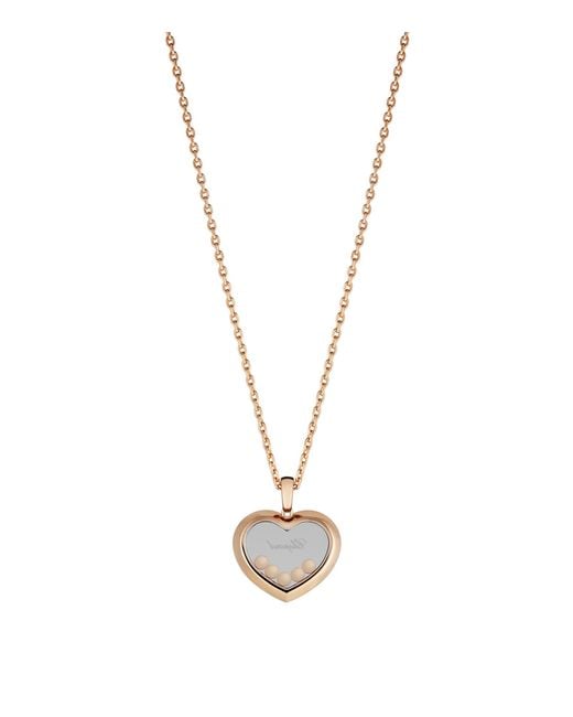 Chopard Metallic And Diamond Happy Diamonds Icon Pendant
