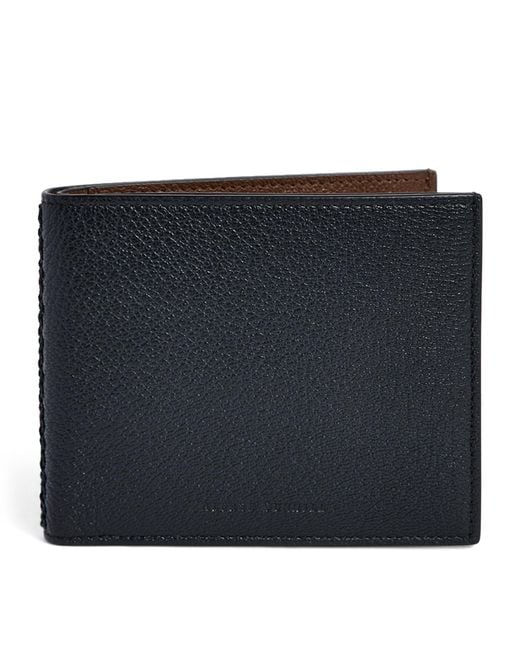 Dunhill Black Leather Century Compact Wallet for men