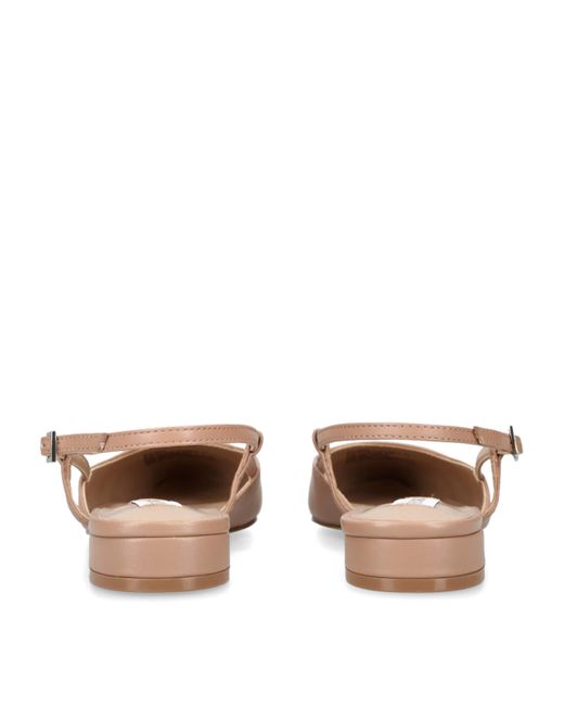 Steve Madden Natural Leather Belinda Slingback Flats