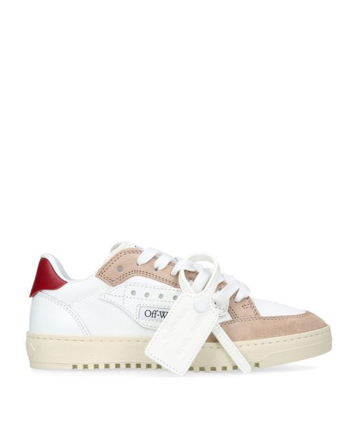 Off-White c/o Virgil Abloh White Leather 5.0 Court Sneakers