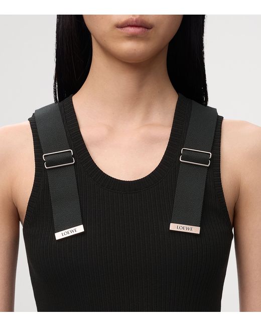 Loewe Black Embellished Tank Top