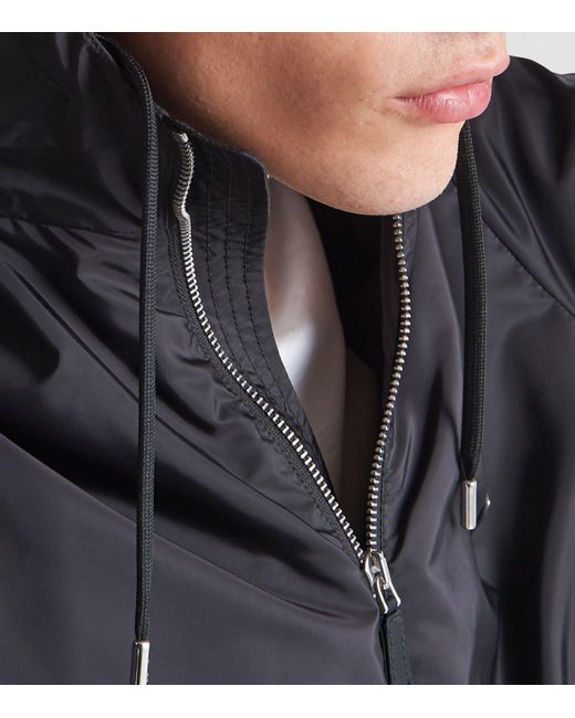 Prada Black Re-nylon Hooded Jacket for men