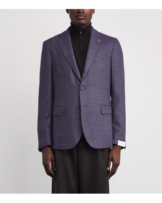 Pal Zileri Purple Wool Blazer for men