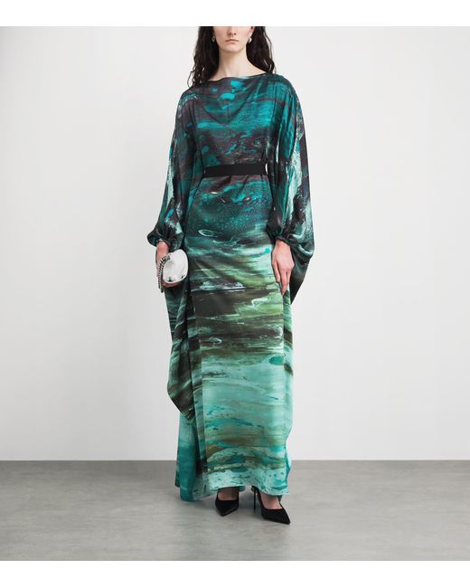 ROKSANDA Silk Raziya Maxi Dress in Green | Lyst ROKSANDA Silk Raziya Maxi Dress in Green | Lyst