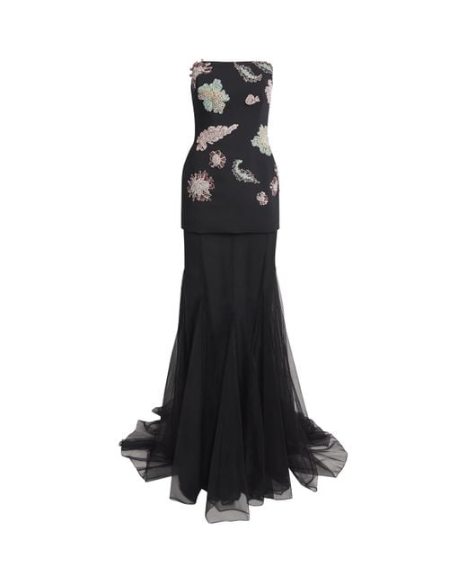 Zuhair Murad Black Embellished Gown