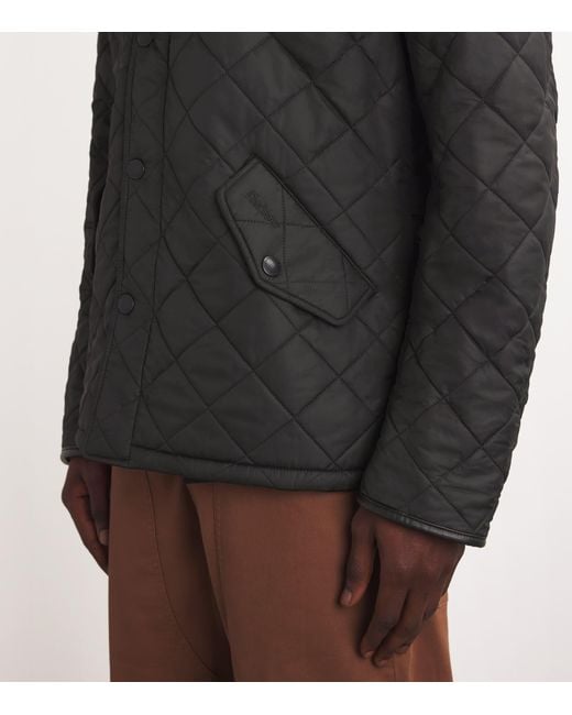 Barbour Black Powell Quilted Jacket for men
