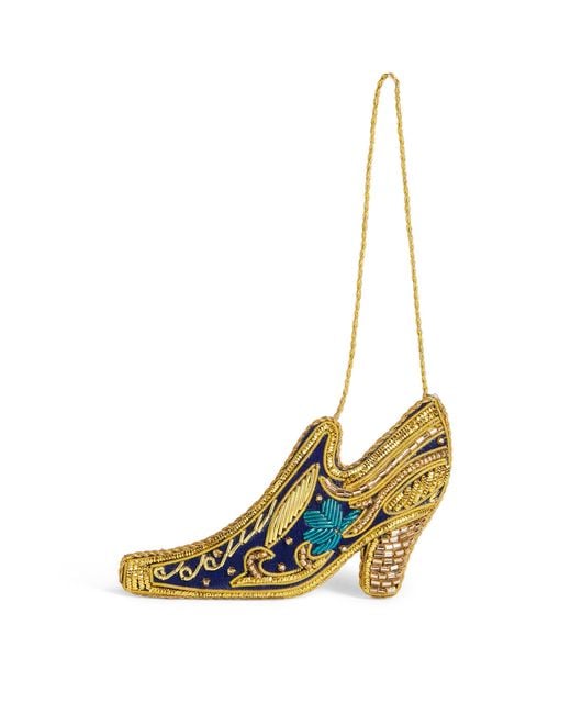 Harrods Metallic Bead-Embellished Shoe Tree Decoration