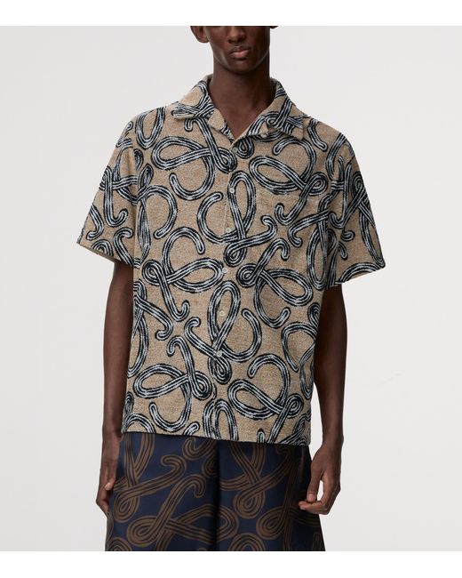 Loewe Gray X Paula' Ibiza Terry Anagram Shirt for men