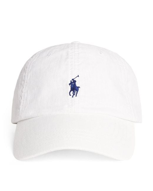 Polo Ralph Lauren White Polo Pony Baseball Cap for men