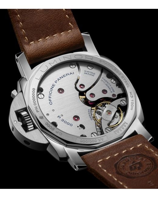 Panerai Gray Stainless Steel Luminor Watch