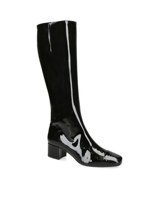 CAREL PARIS Black Leather Malaga Knee-high Boots 40