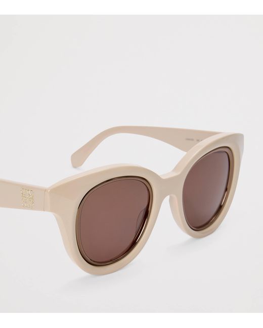 Loewe Brown Mini Anagram Butterfly Sunglasses